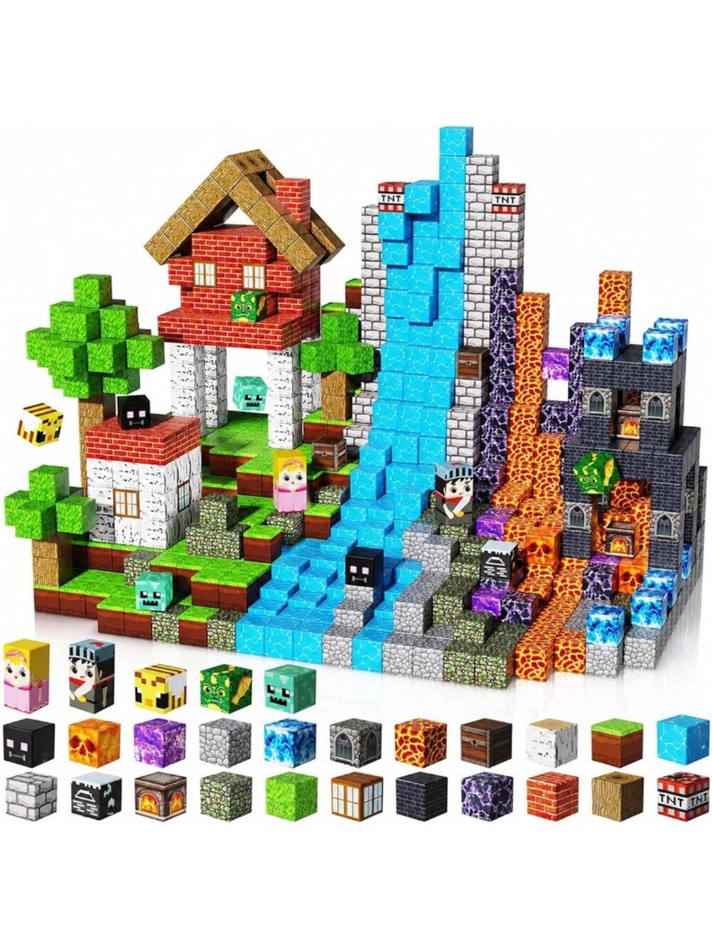 Magnetic Building Blocks Set - 150PCS STEM Construction Toy for Kids 3-12